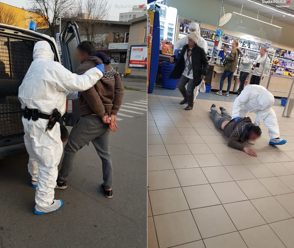 Pijany 51-latek w Sosnowcu krzyczał w sklepie, że ma koronawirusa! Co grozi mężczyźnie?