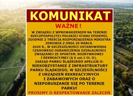 Komunikat Parku Śląskiego