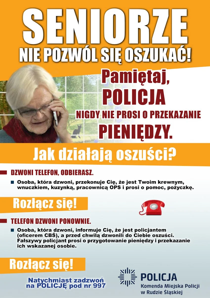 Uwaga! Oszuści znów dzwonią do seniorów i próbują wyłudzić pieniądze
