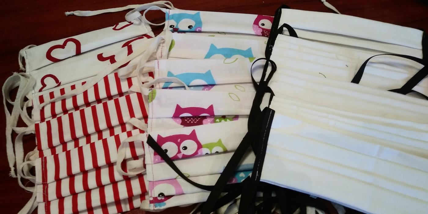 Maseczki szyte przez wolontariuszy trafią do mieszkańców Pyskowic