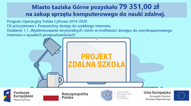 Łaziska Górne otrzymało dofinansowanie w ramach programu "Zdalna Szkoła"