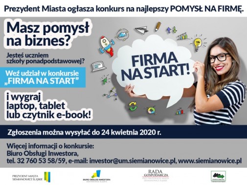 Ostatnie dni na przesłanie biznesplanu w konkursie "Firma na Start"