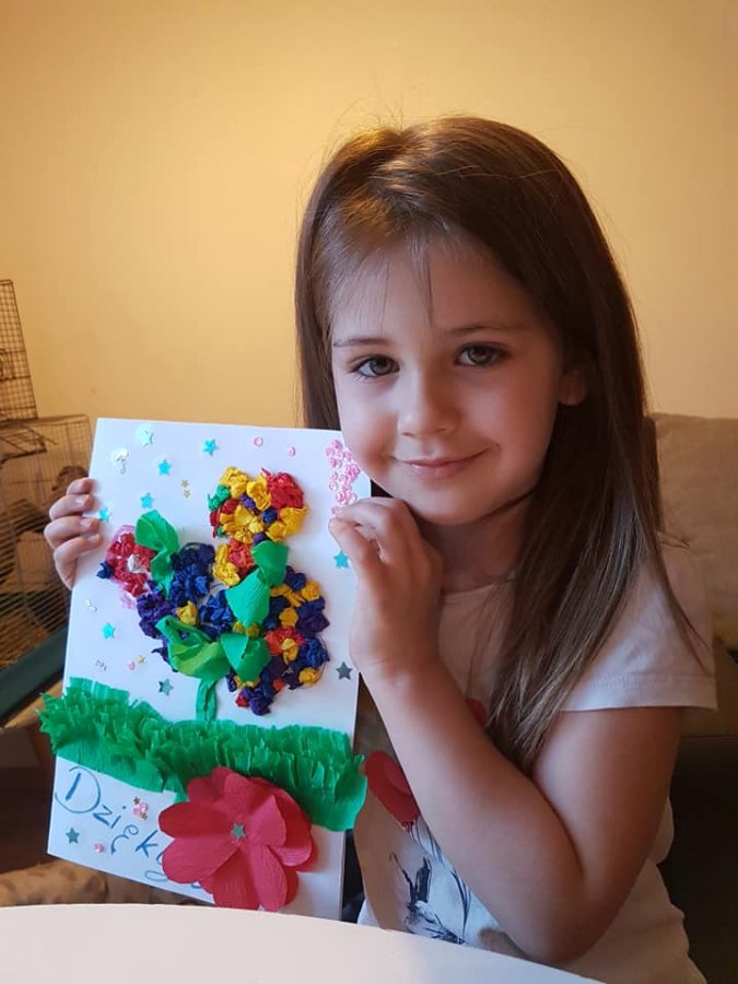 Kartka dla medyka - bytomskie przedszkolaki w akcji