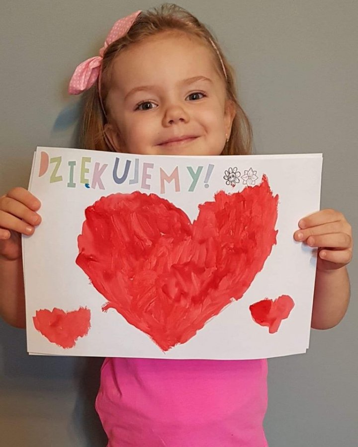 Kartka dla medyka - bytomskie przedszkolaki w akcji
