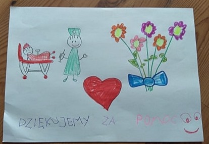 Kartka dla medyka - bytomskie przedszkolaki w akcji
