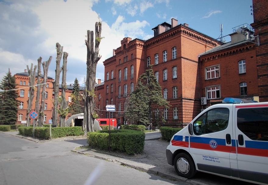 Gliwicki szpital, szpitalem jednoimiennym. W Gliwicach będą leczeni chorzy na koronawirusa