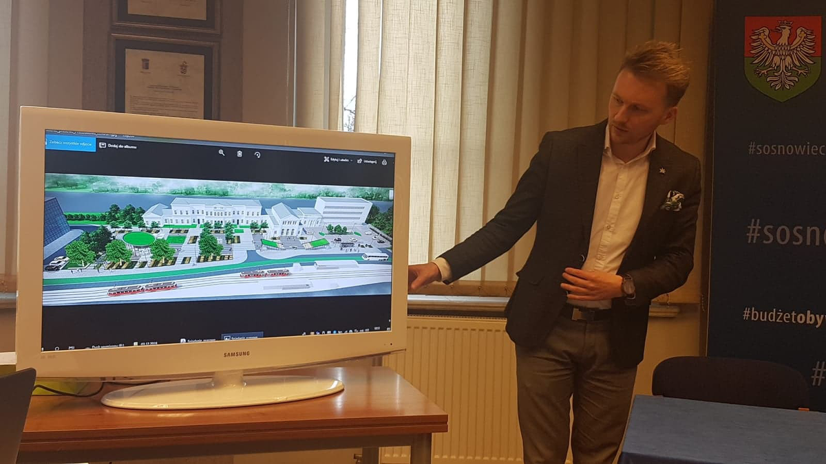 Sosnowiec z nowym przetargiem na przebudowę placu przed dworcem PKP