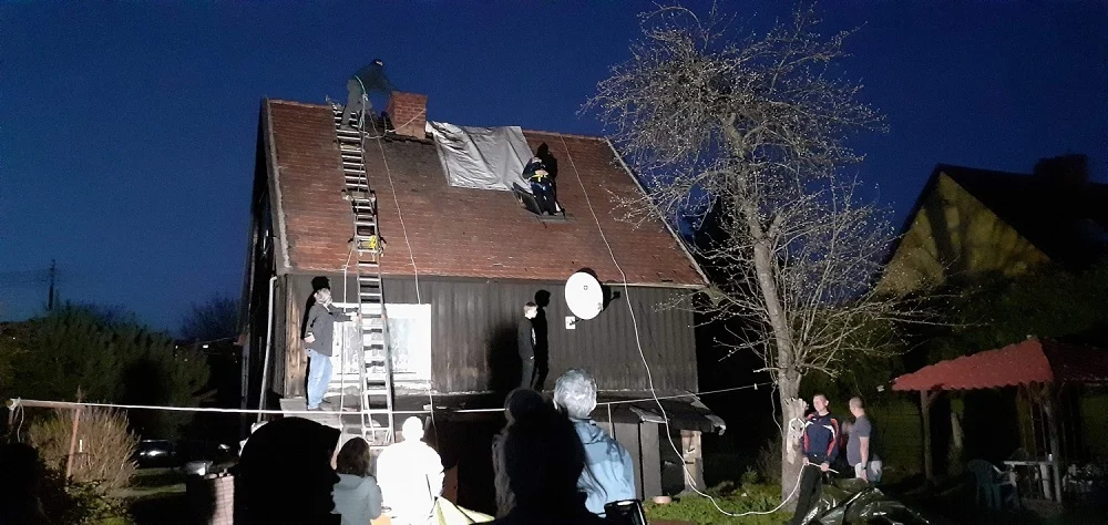 Pomoc w odbudowie dachu po pożarze w Sosnowcu