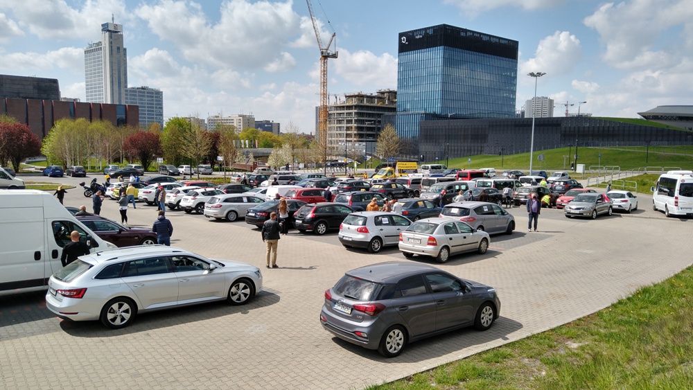 Przedsiębiorcy protestują w Katowicach - 500 aut przeciwko działaniom rządu