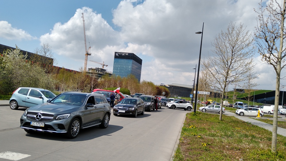 Przedsiębiorcy protestują w Katowicach - 500 aut przeciwko działaniom rządu