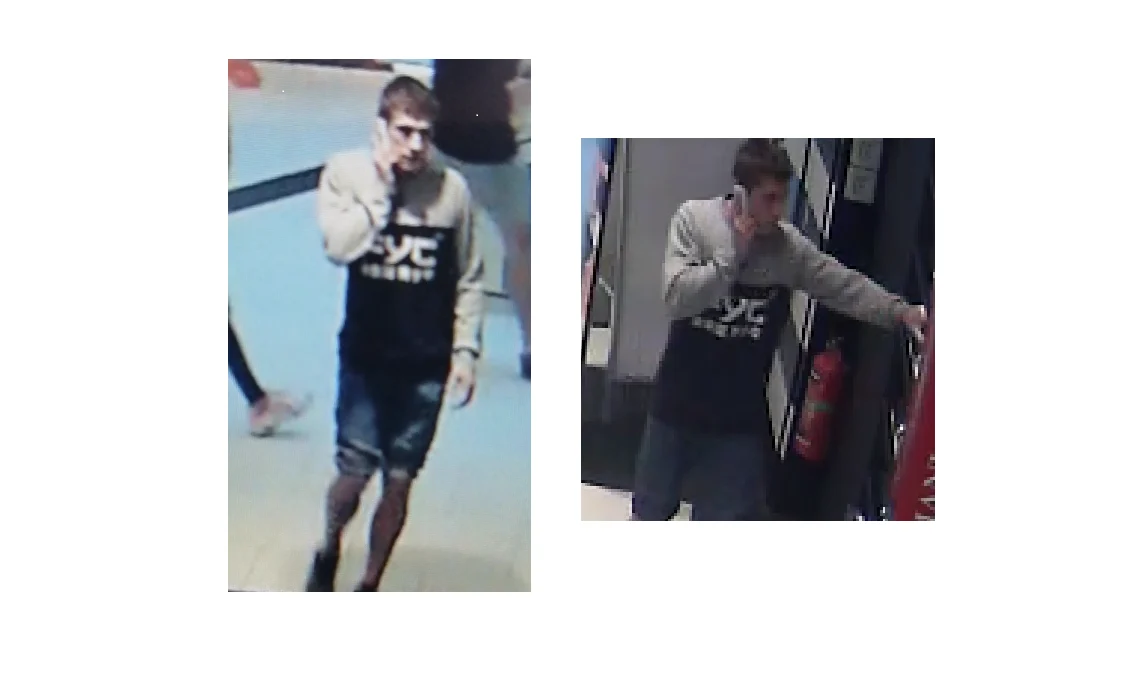 Ten mężczyzna jest podejrzany o kradzież w drogerii. Poznajesz go?