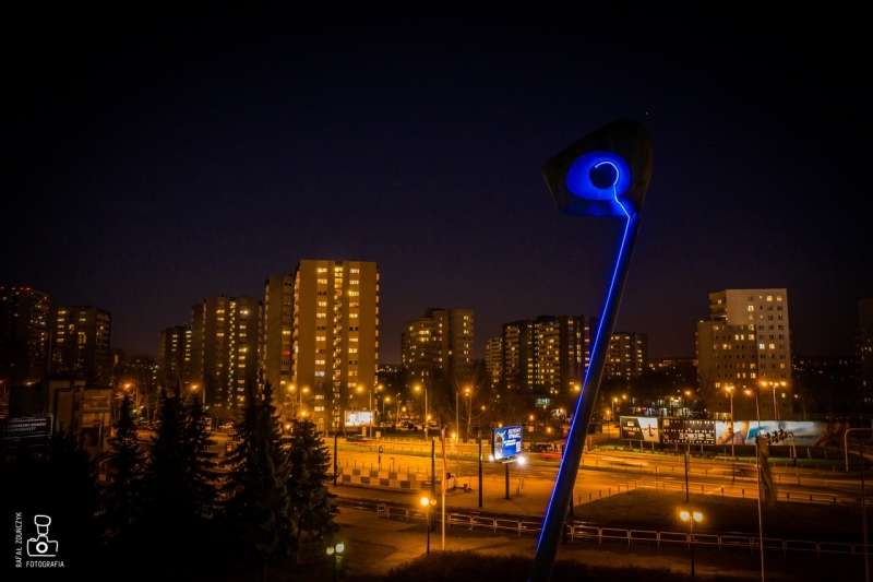 Żyrafa, Karolinka i Stadion Śląski rozbłysły na niebiesko