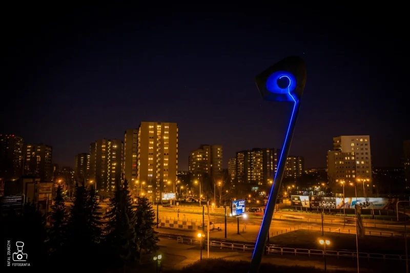 Żyrafa, Karolinka i Stadion Śląski rozbłysły na niebiesko