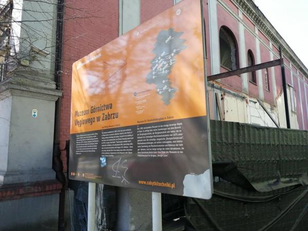 Trwa remont budynku Muzeum Górnictwa Węglowego w Zabrzu