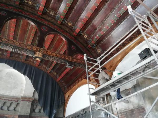 Trwa remont budynku Muzeum Górnictwa Węglowego w Zabrzu