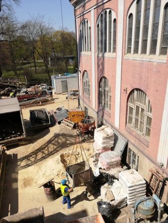 Trwa remont budynku Muzeum Górnictwa Węglowego w Zabrzu