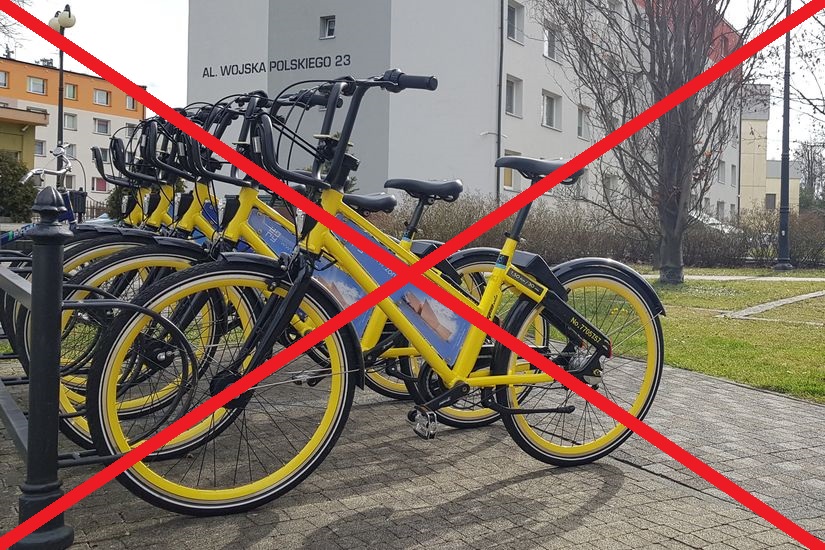 Wypożyczalnia rowerów miejskich została wyłączona