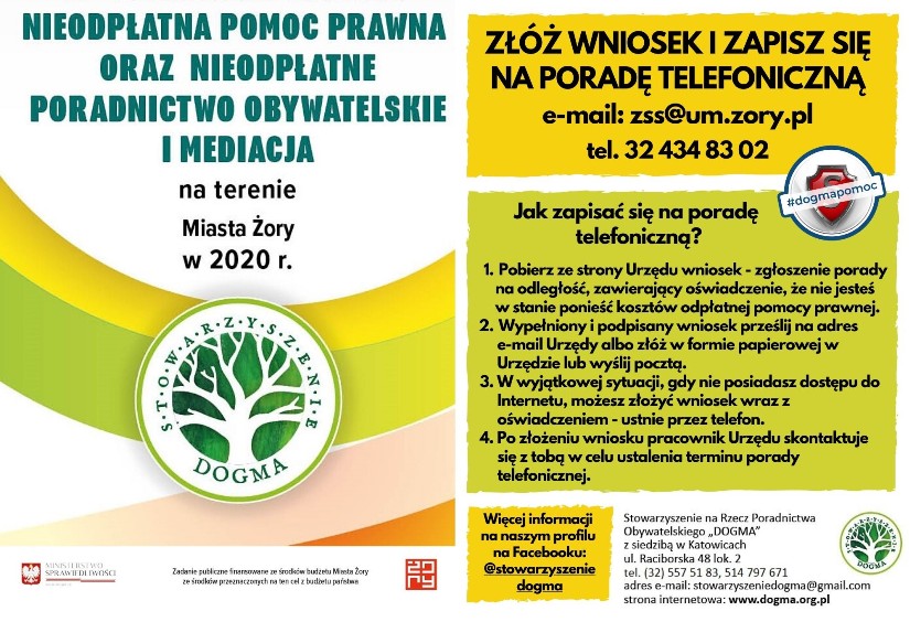 Skorzystaj z nieodpłatnych porad prawnych i obywatelskich przez telefon