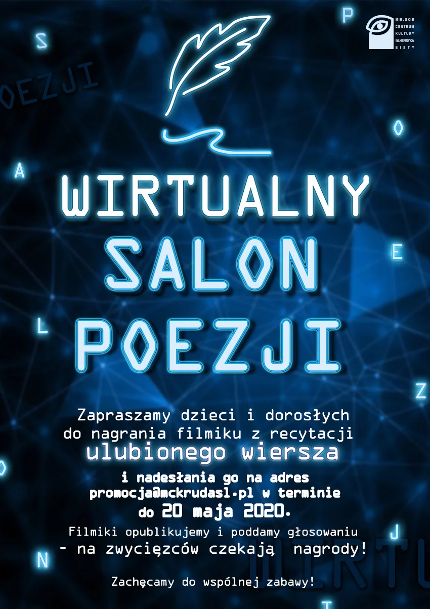 Wirtualny Salon Poezji. MCK wydłuża termin nadsyłania filmików