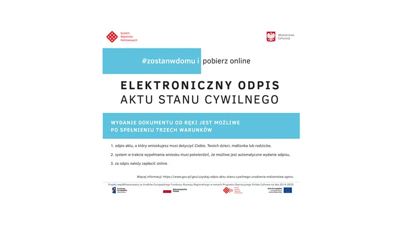 Odpis aktu stanu cywilnego przez internet