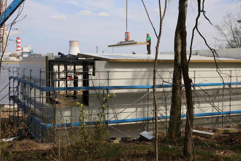 Trwają prace związane z rozbudową stanicy żeglarskiej nad Zalewem Rybnickim
