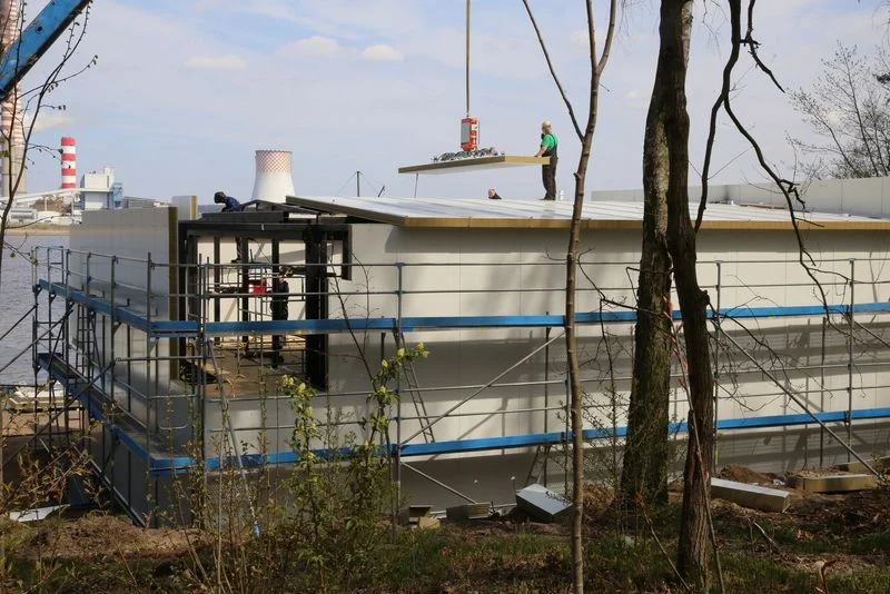 Trwają prace związane z rozbudową stanicy żeglarskiej nad Zalewem Rybnickim