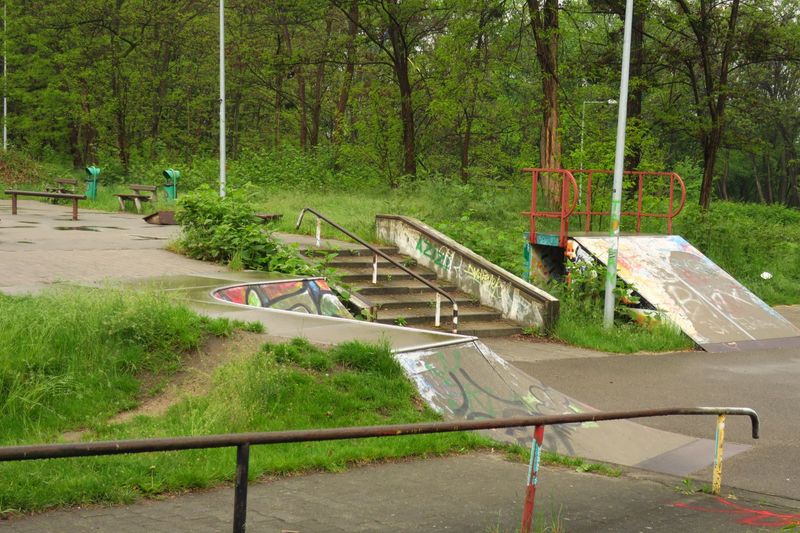 Park Wiśniowiec: przebudowany tor rowerowy oraz trasa rowerowa MTB