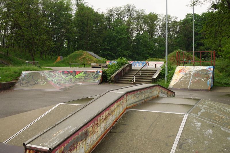 Park Wiśniowiec: przebudowany tor rowerowy oraz trasa rowerowa MTB