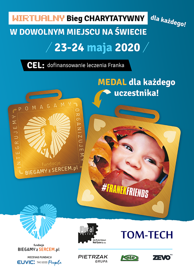 Biegaj w dowolnym miejscu na świecie i wspieraj małego Franka