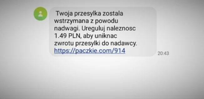 Oszuści wciąż wysyłają fałszywe linki, nie klikajcie w nie!