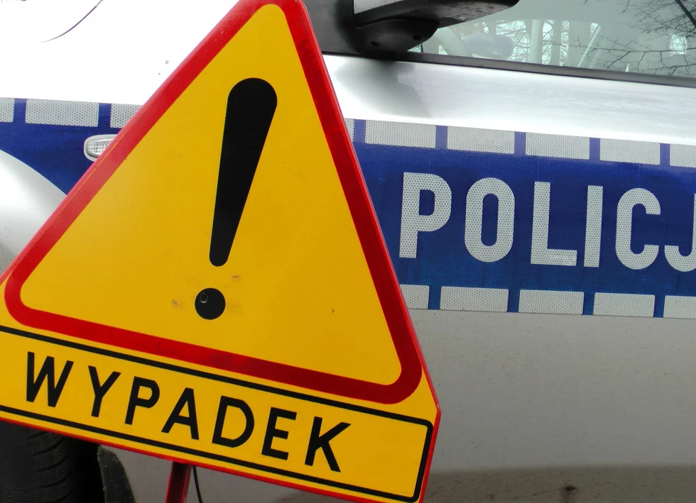 Wypadek z udziałem rowerzysty