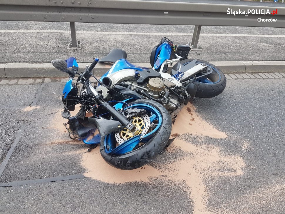 Tragiczny wypadek na Katowickiej w Chorzowie. Zginął 37-letni motocyklista