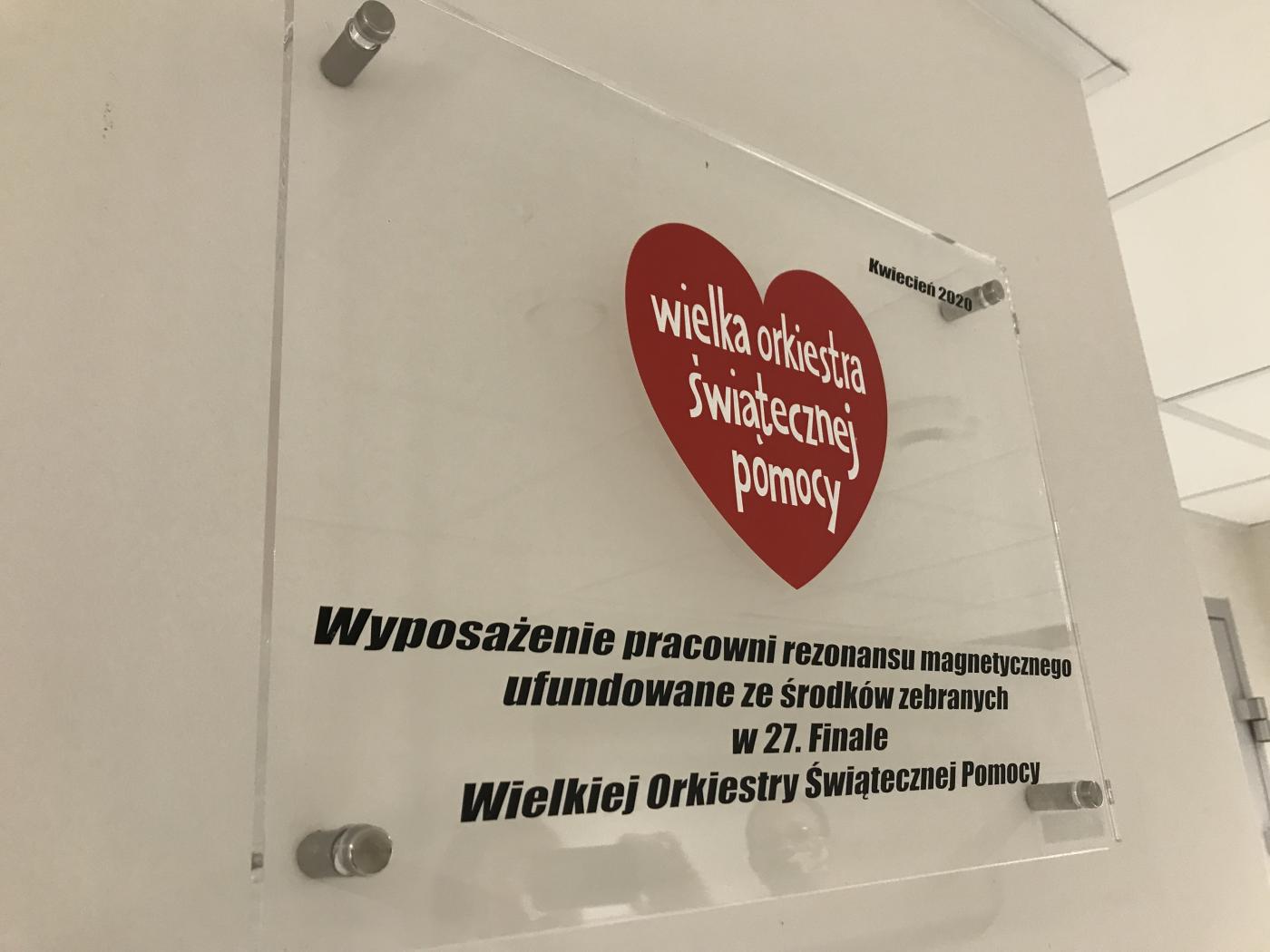 Rezonans od WOŚP już działa w chorzowskim Zespole Szpitali Miejskich!