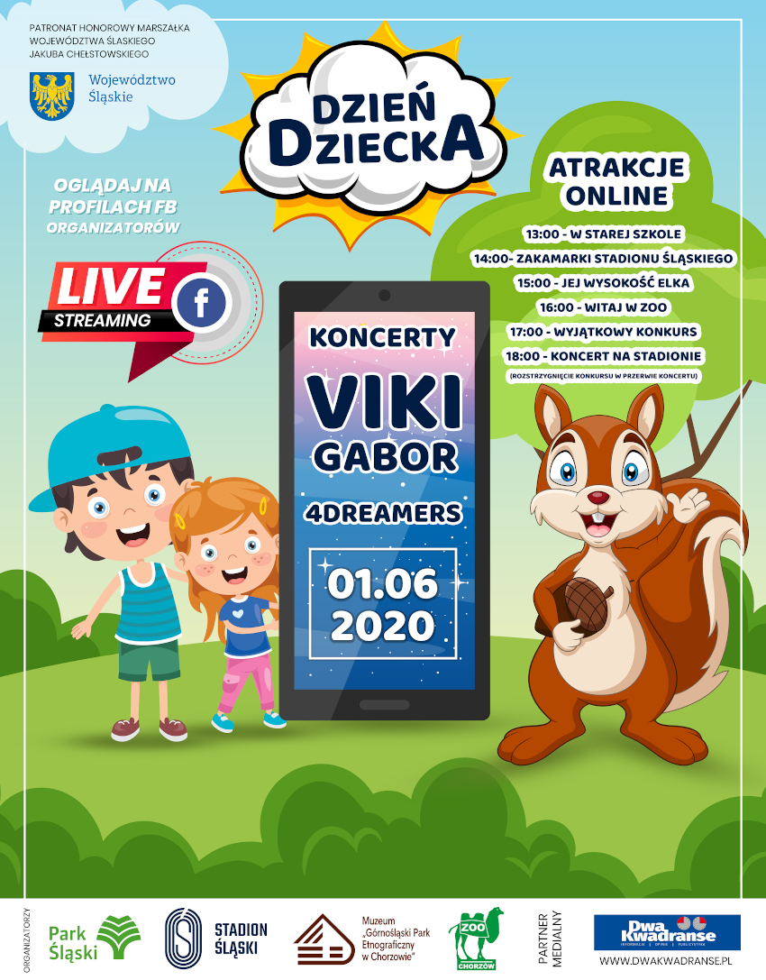 Dzień Dziecka ze Stadionem Śląskim. Wirtualne wycieczki, a na finał Viki Gabor!