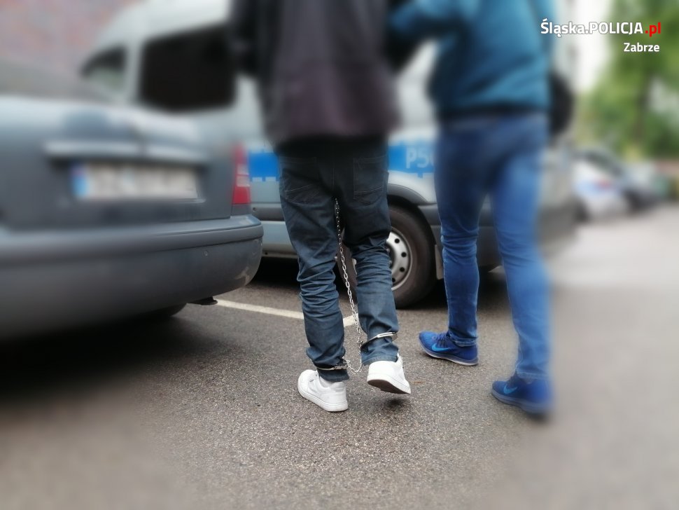 Szukając kogoś uderzył w twarz mężczyznę rąbiącego drewno i zabrał mu siekierę