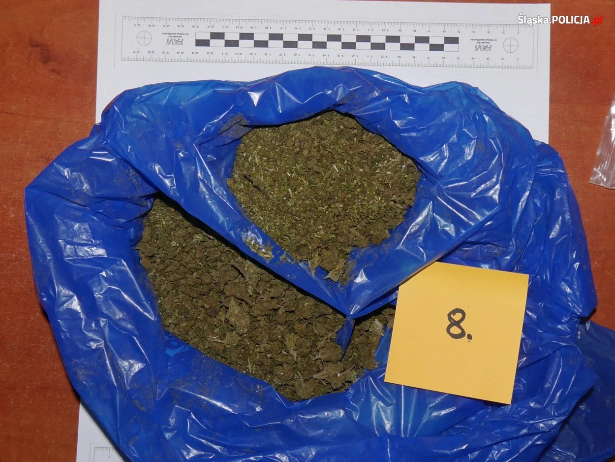 22-latek powiązany ze środowiskiem pseudokibiców miał w mieszkaniu ponad 4 kg narkotyków