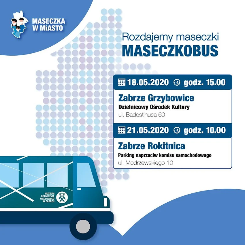 Akcja "Maseczka w miasto" zawitała do Grzybowic
