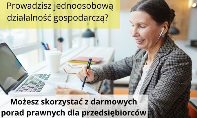 Nieodpłatna pomoc prawna dla samozatrudnionych