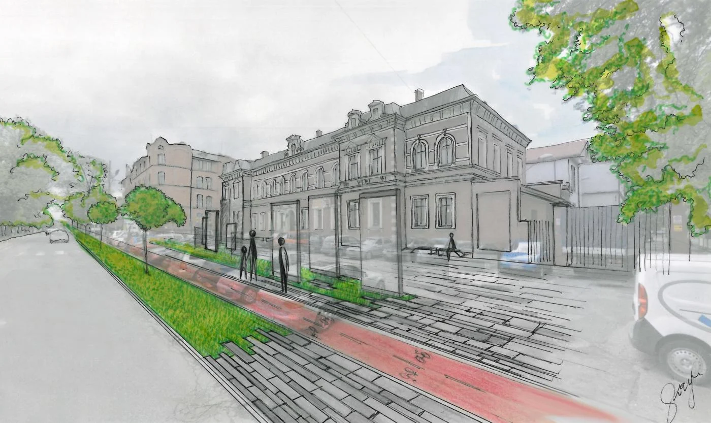 Ruda Śląska: Teren przed MCK dla pieszych i rowerzystów