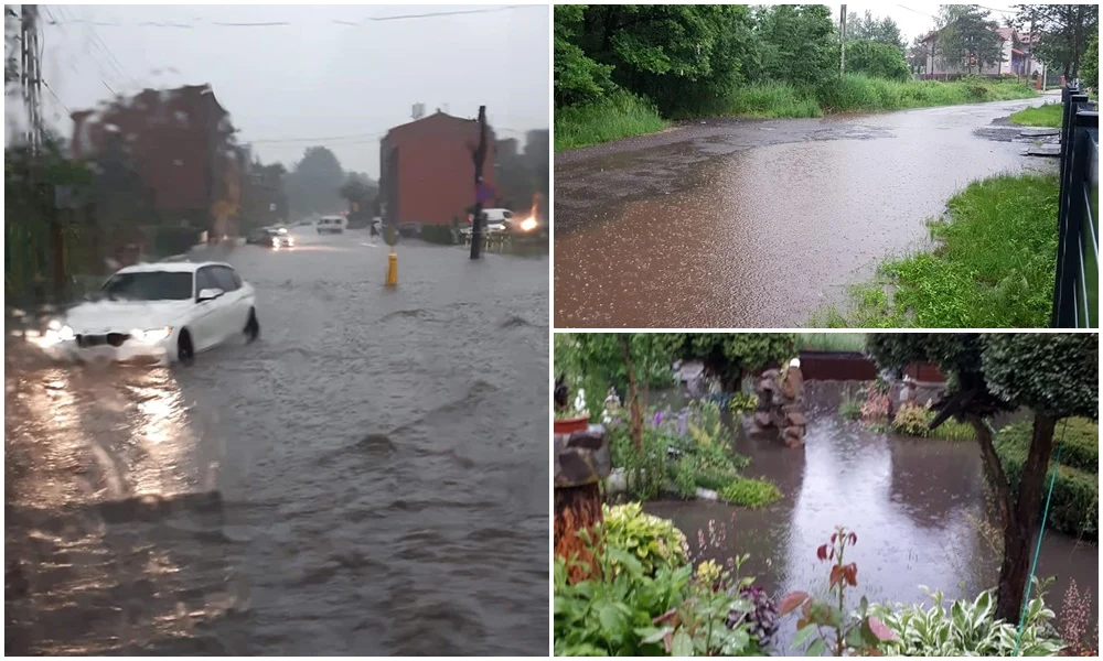 Zalane ulice i budynki czy połamane drzewa, to tylko niektóre ze skutków wczorajszej ulewy