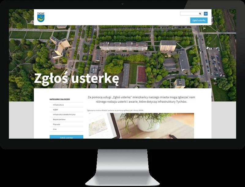 Zgłoś usterkę w Tychach