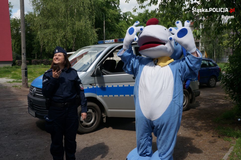 Sznupek odwiedził chłopca na kwarantannie