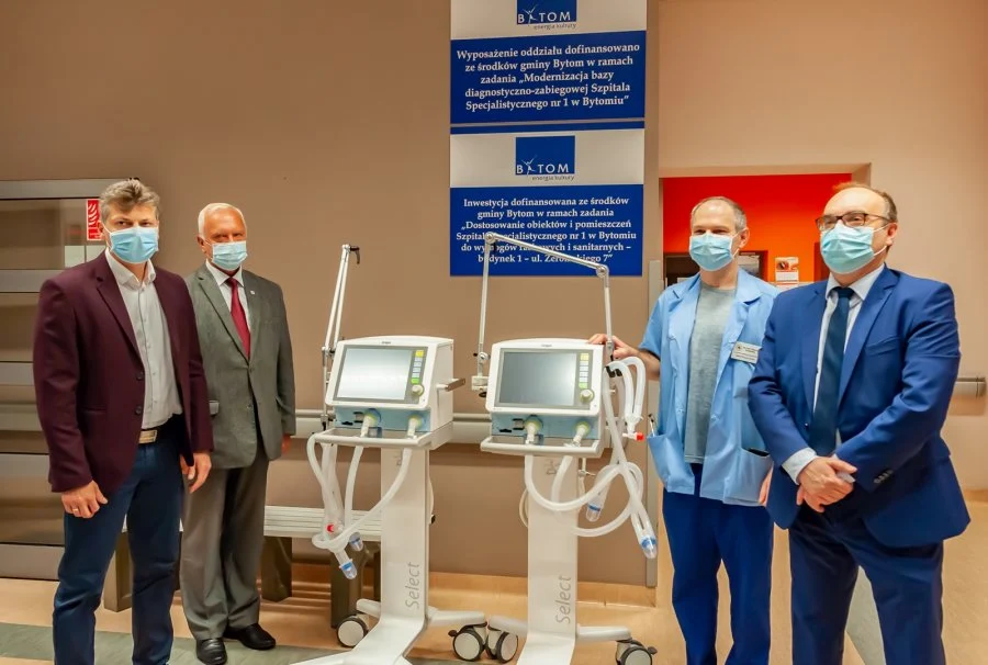 Dwa respiratory trafiły do Szpitala Specjalistycznego nr 1 w Bytomiu