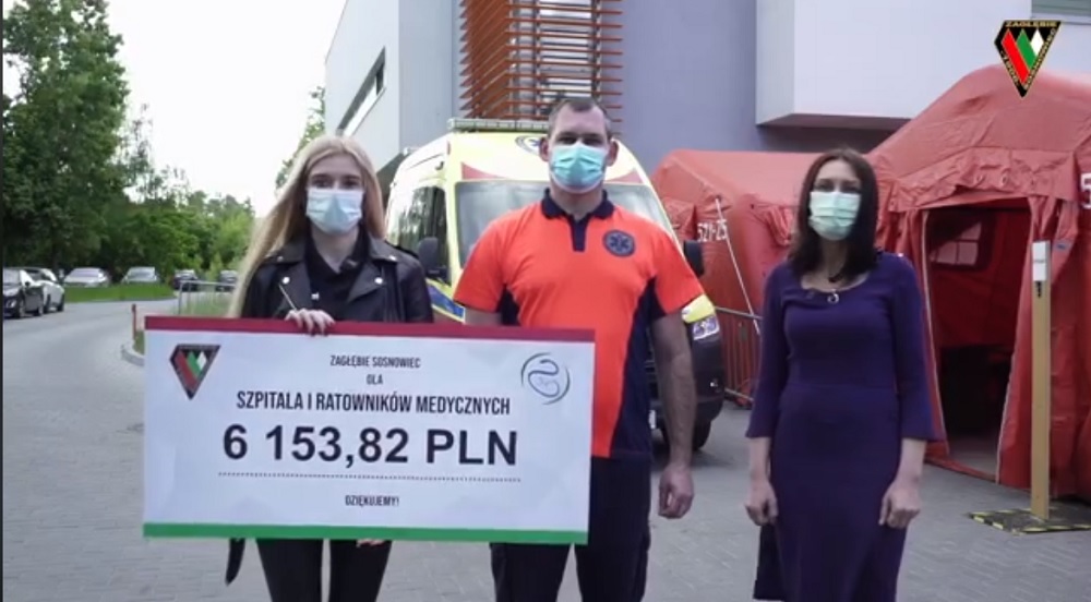 Kibice i piłkarze Zagłębia wspierają Sosnowiecki Szpital Miejski