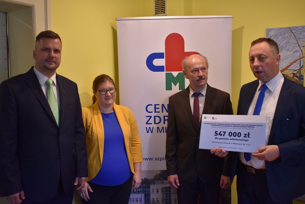 Czek dla Centrum Zdrowia w Mikołowie