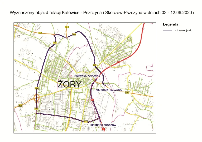 Uwaga kierowcy! Utrudnienia w ruchu na ul. Pszczyńskiej od 3 czerwca