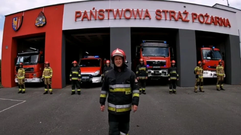 Żorscy strażacy wspierają akcję #GaszynChallenge