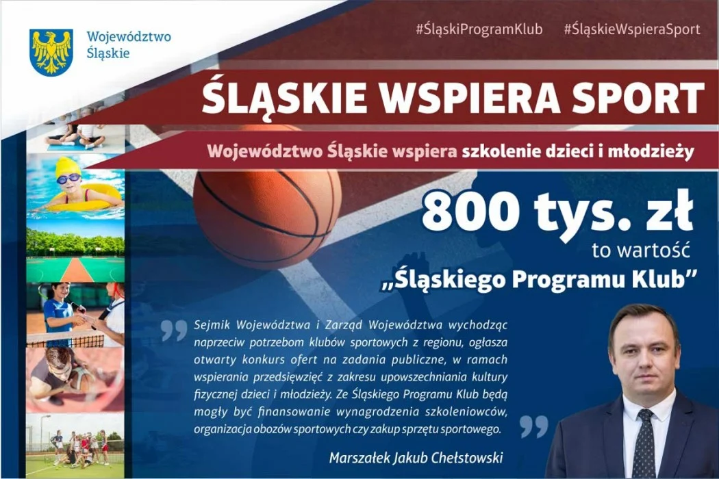 Śląski Program Klub. 800 tys. zł trafi do klubów sportowych z regionu