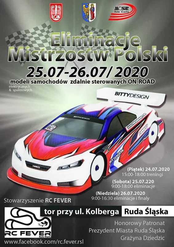 Przed nami Eliminacje Mistrzostw Polski modeli samochodów zdalnie sterowanych ON- ROAD