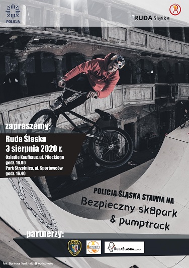 Bezpieczny sk8park & pumptrack w Rudzie Śląskiej